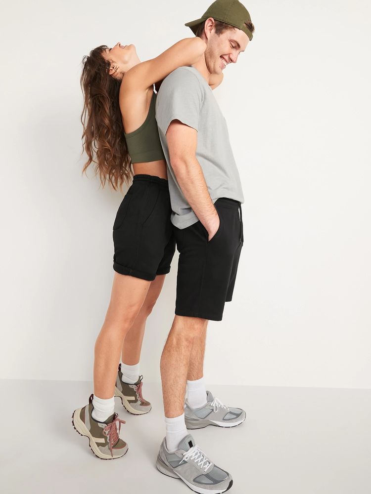 Gender-Neutral Jogger Sweat Shorts for Adults -- 7-inch inseam