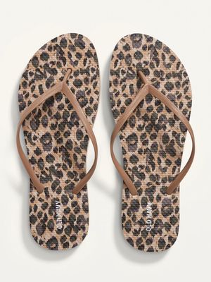 Patterned Flip-Flop Sandals for Women (Partially Plant-Based