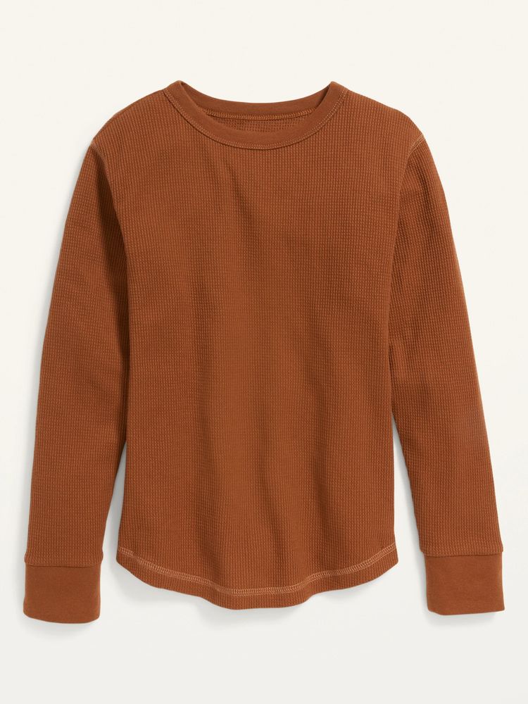 Long-Sleeve Thermal-Knit T-Shirt for Boys