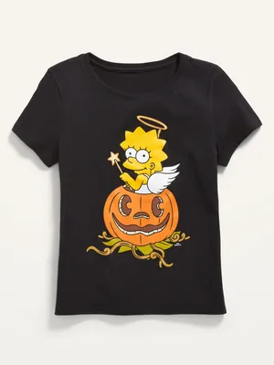 The impsons Halloween Graphic T-hirt for Girls