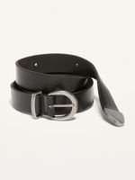Faux-Leather Western Belt For Women (1-Inch