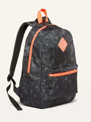 Patterned Canvas Backpack For Kids