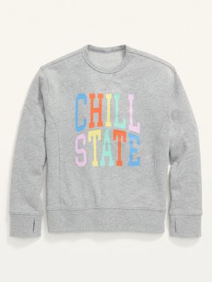 Vintage French Terry Graphic Sweatshirt for Boys