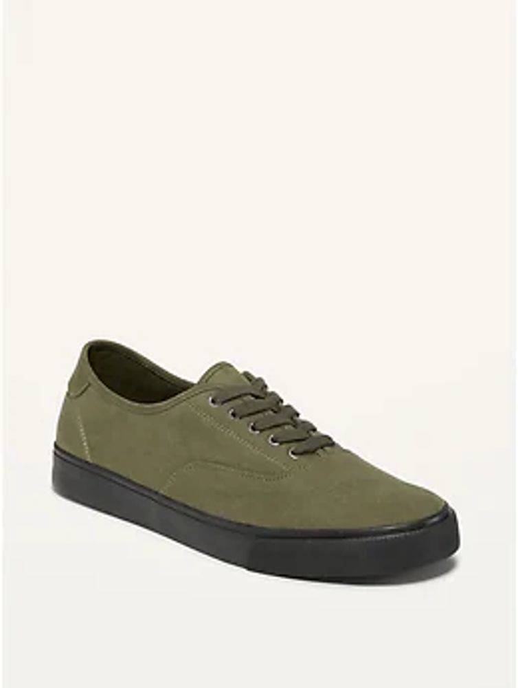 Faux-Suede Lace-Up Sneakers for Men