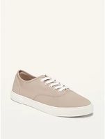 Twill Lace-Up Sneakers For Women
