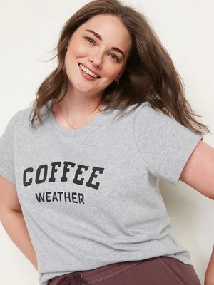 EveryWear Graphic Crew-Neck T-Shirt for Women