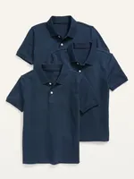 School Uniform Polo Shirt 3-Pack for Boys