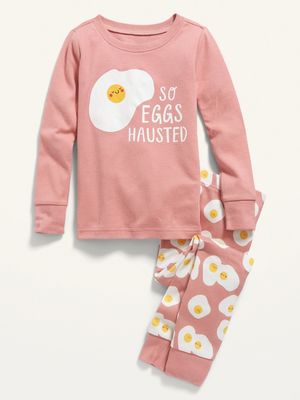 Unisex So Eggs Hausted Pajama Set for Toddler & Baby