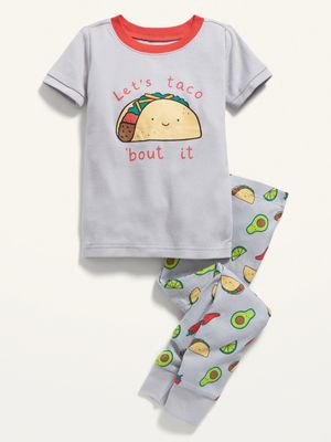 Unisex Lets Taco Bout It Pajama Set for Toddler & Baby