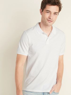 Moisture-Wicking Printed Pro Polo Shirt for Men