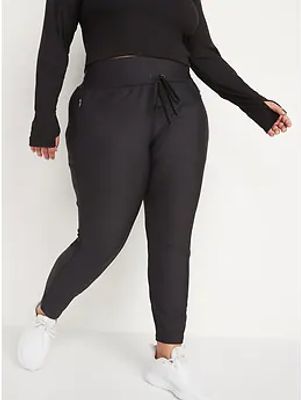 High-Waisted PowerSoft Zip Jogger Pants for Women