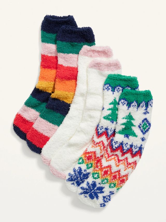 Old Navy Cozy Socks Variety 3-Pack For Women