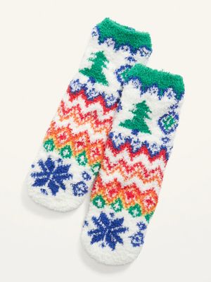 Gender-Neutral Printed Cozy Socks for Kids