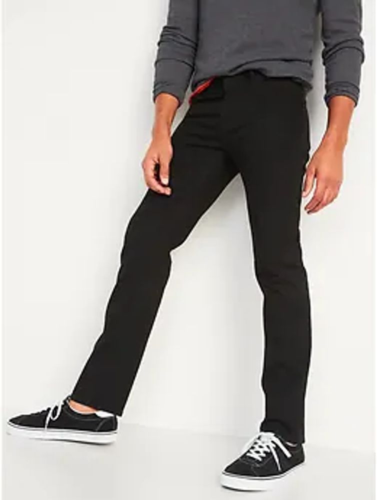 Boot-Cut Built-In Flex Black Jeans for Men