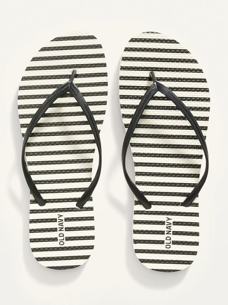 Patterned Flip-Flop Sandals for Women (Partially Plant-Based