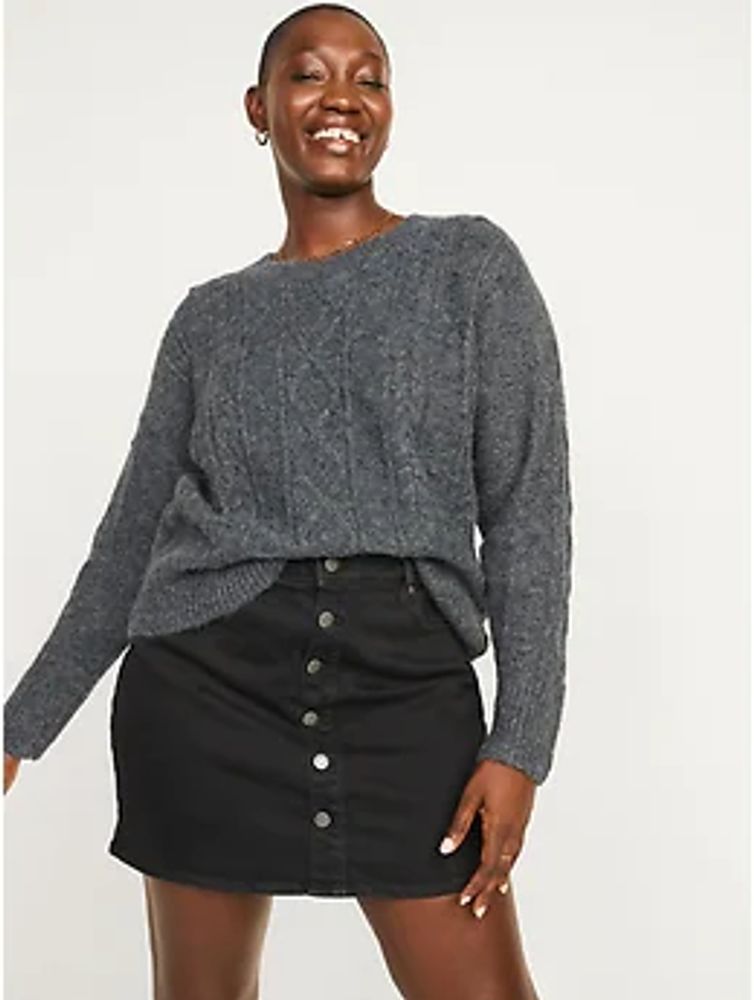 textured crew neck sweater old navy