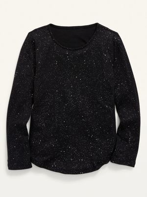 Long-Sleeve Speckled Thermal T-Shirt for Girls