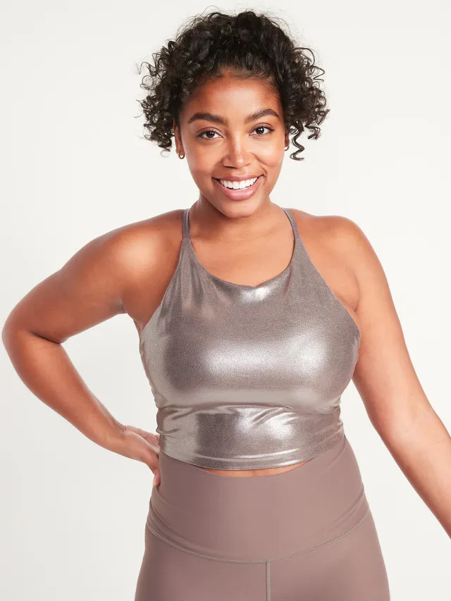 Old Navy Light Support PowerSoft Longline Sports Bra