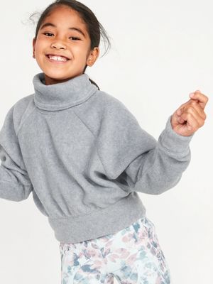 Funnel-Neck Microfleece Sweatshirt for Girls