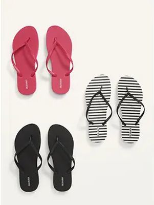 Flip-Flop Sandals 3-Pack for Women (Partially Plant-Based