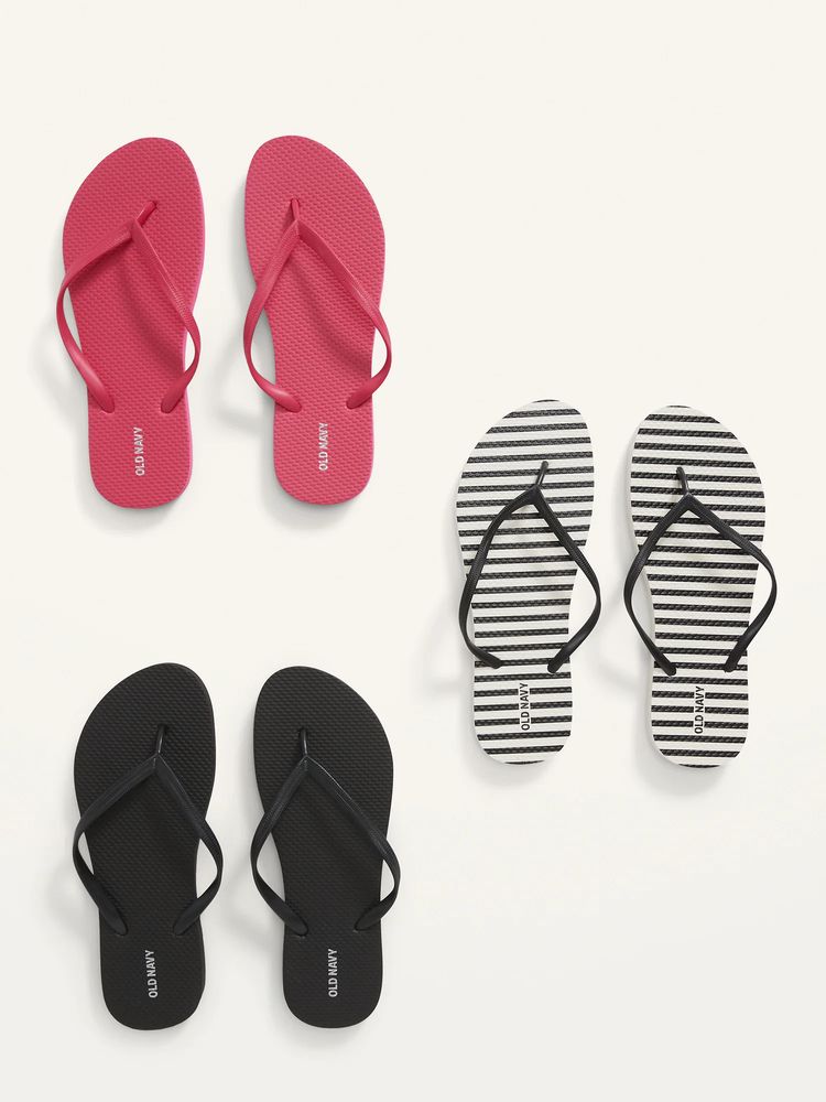 Flip-Flop Sandals 3-Pack for Women (Partially Plant-Based