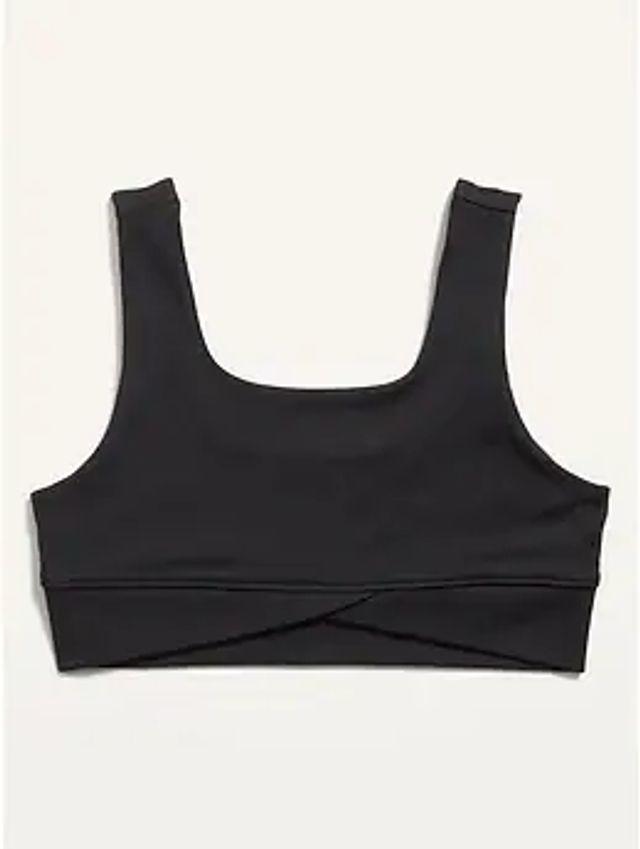 PowerChill Wrap-Front Hem Sports Bra for Girls