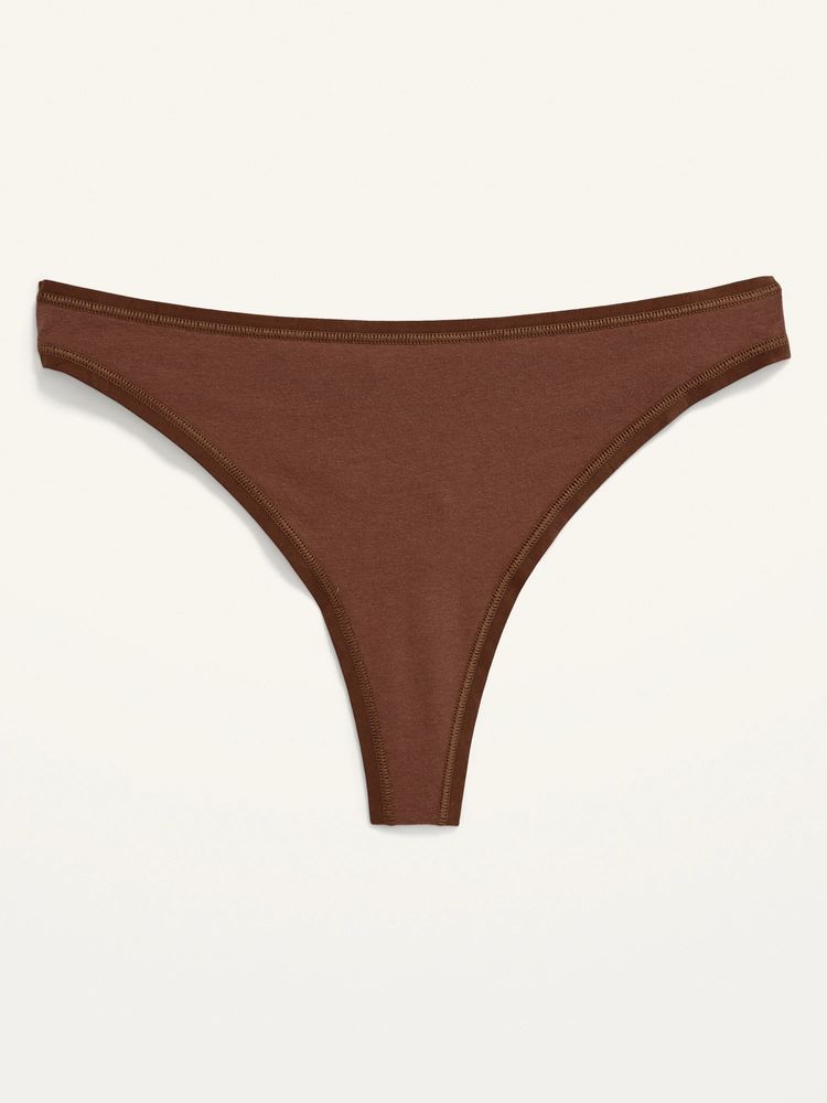 Supima Cotton-Blend Thong Underwear for Women