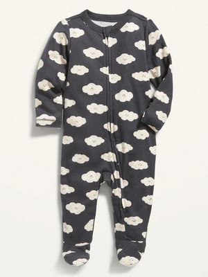 Unisex Cloud-Print Sleep & Play Footed One-Piece for Baby