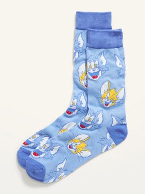 Licensed Pop-Culture Tom and Jerry Printed Gender-Neutral Socks for Adults