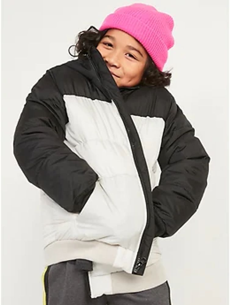 Water-Resistant Hooded Frost-Free Puffer Jacket for Boys