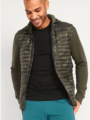 Dynamic Fleece 2-in-1 Puffer Zip Hoodie for Men
