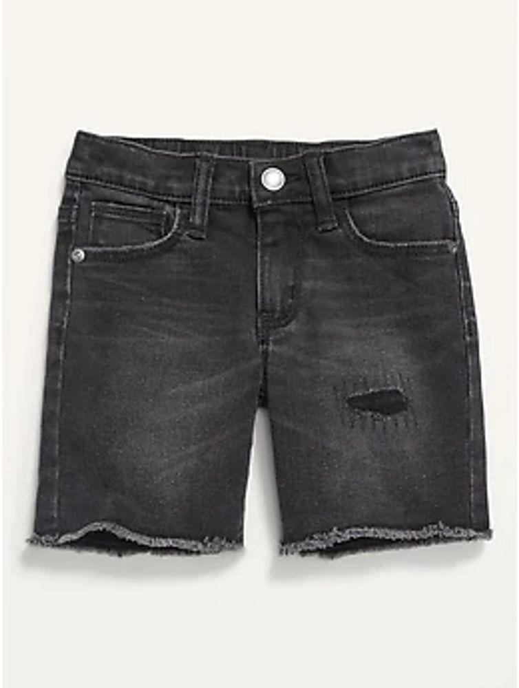 Ripped 360° Stretch Cut-Off Jean Shorts for Toddler