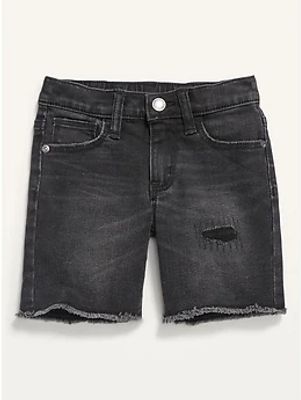 Ripped 360° Stretch Cut-Off Jean Shorts for Toddler