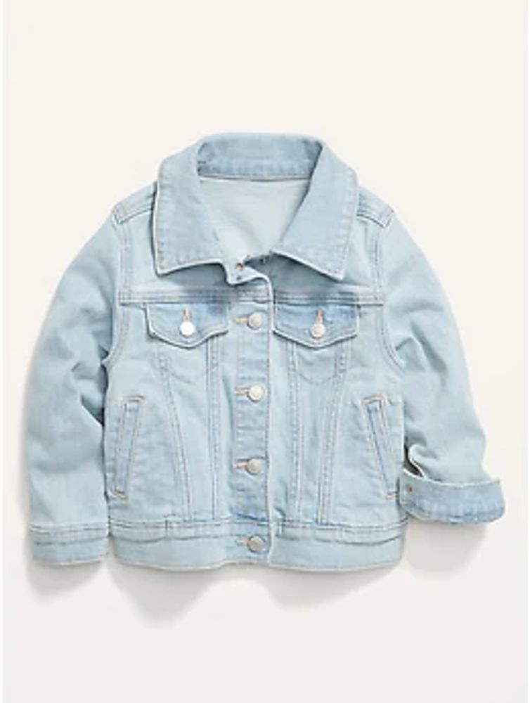 Light-Wash Jean Jacket for Toddler Girls