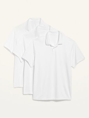 Moisture-Wicking Uniform Polo Shirt 3-Pack for Men