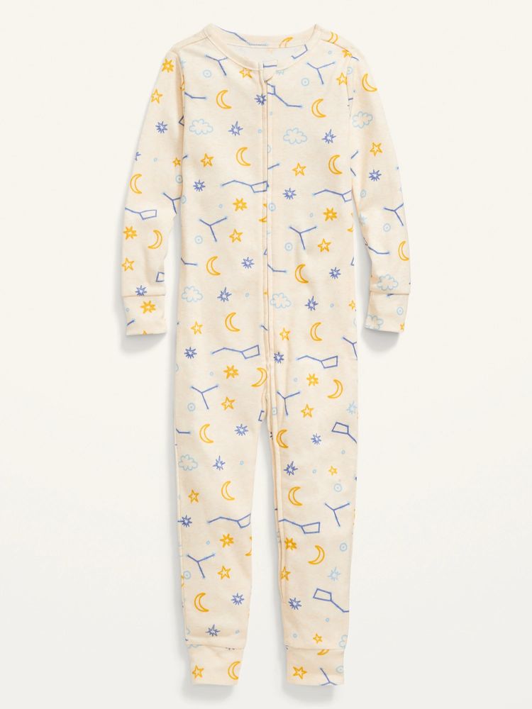 Unisex Printed One-Piece Pajamas for Toddler & Baby