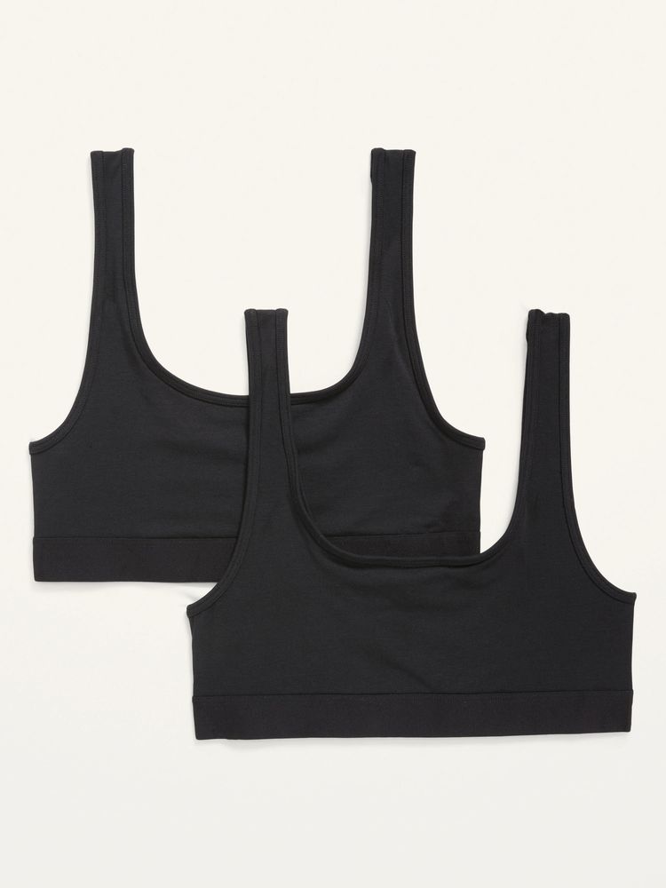 Old Navy Supima Cotton-Blend Bralette Top 2-Pack for Women