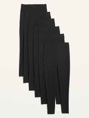 High-Waisted Fashion ayering eggings 6-Pack