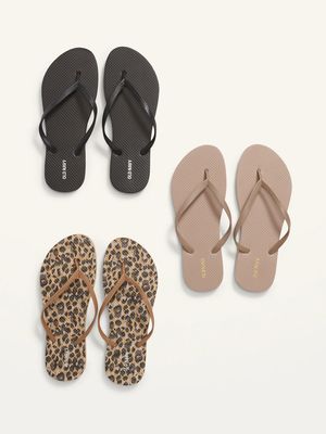 Flip-Flop Sandals 3-Pack for Women (Partially Plant-Based)