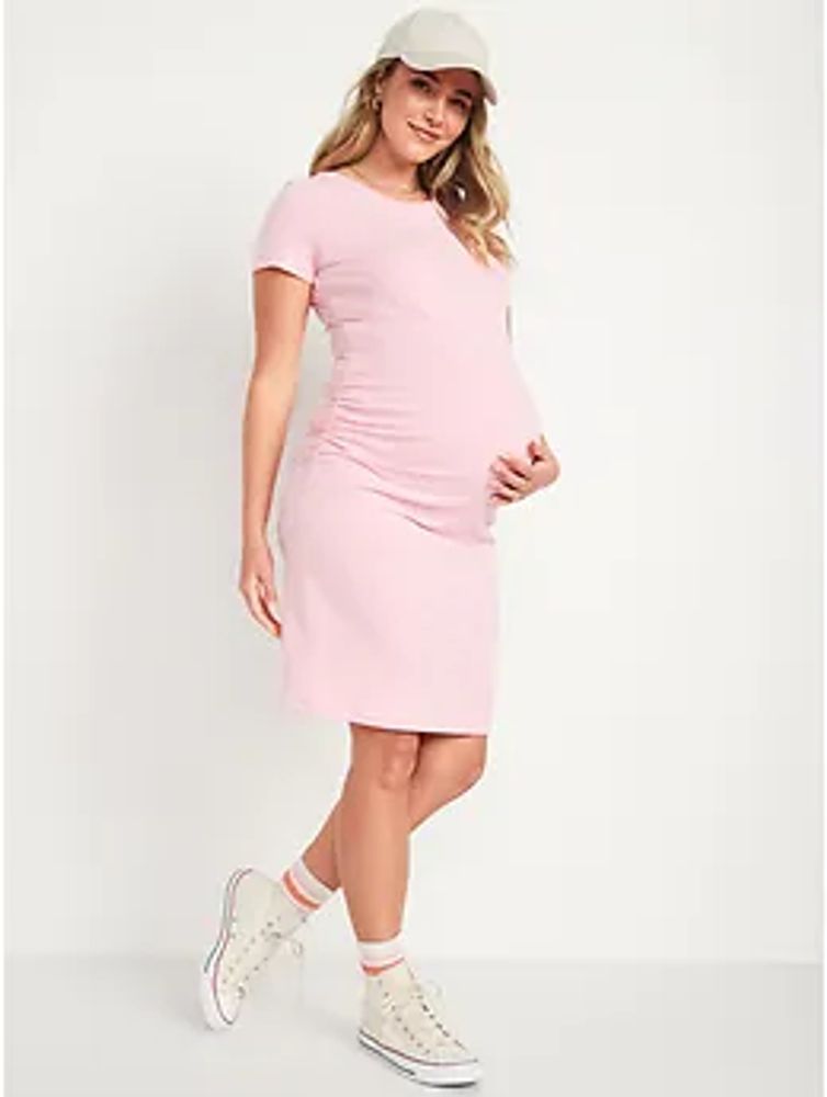 Maternity Slub-Knit Bodycon Dress