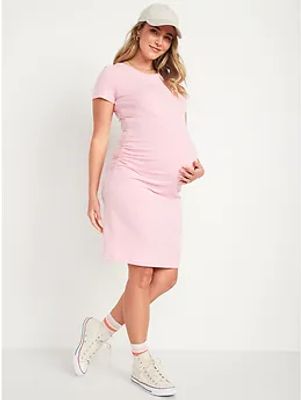 Maternity Slub-Knit Bodycon Dress