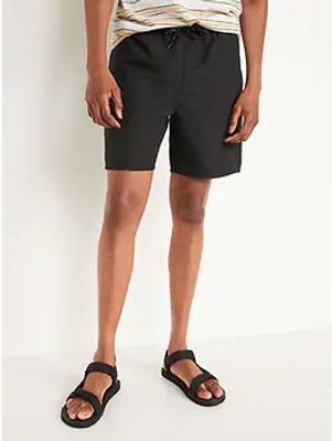 Solid-Color Swim Trunks for Men - 7-inch inseam