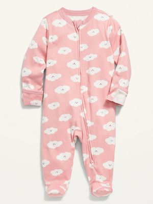 Unisex Printed Sleep & Play Footed One-Piece for Baby
