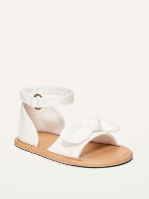 Ankle-Strap Bow Sandals for Baby