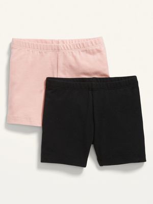 2-Pack Jersey-Knit Biker Shorts for Toddler Girls