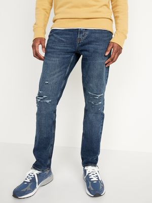 Slim Built-In Flex Ripped Jeans for Men