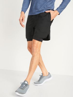 Go 2-in-1 Workout Shorts + Base Layer -- 7-inch inseam