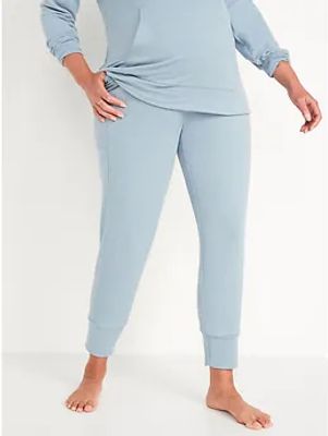 Maternity Rollover-Waist French Terry Live-In Jogger Sweatpants