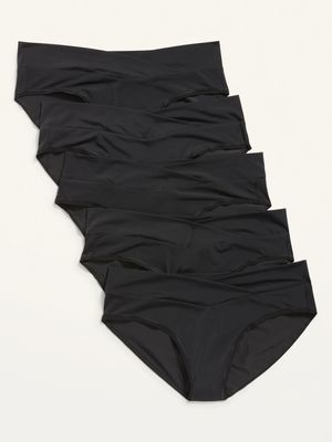 Maternity 5-Pack Soft-Knit French-Cut Bikini Underwear