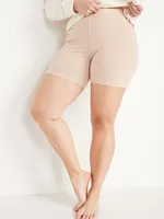 High-Waisted Jersey Biker Shorts - 6-inch inseam